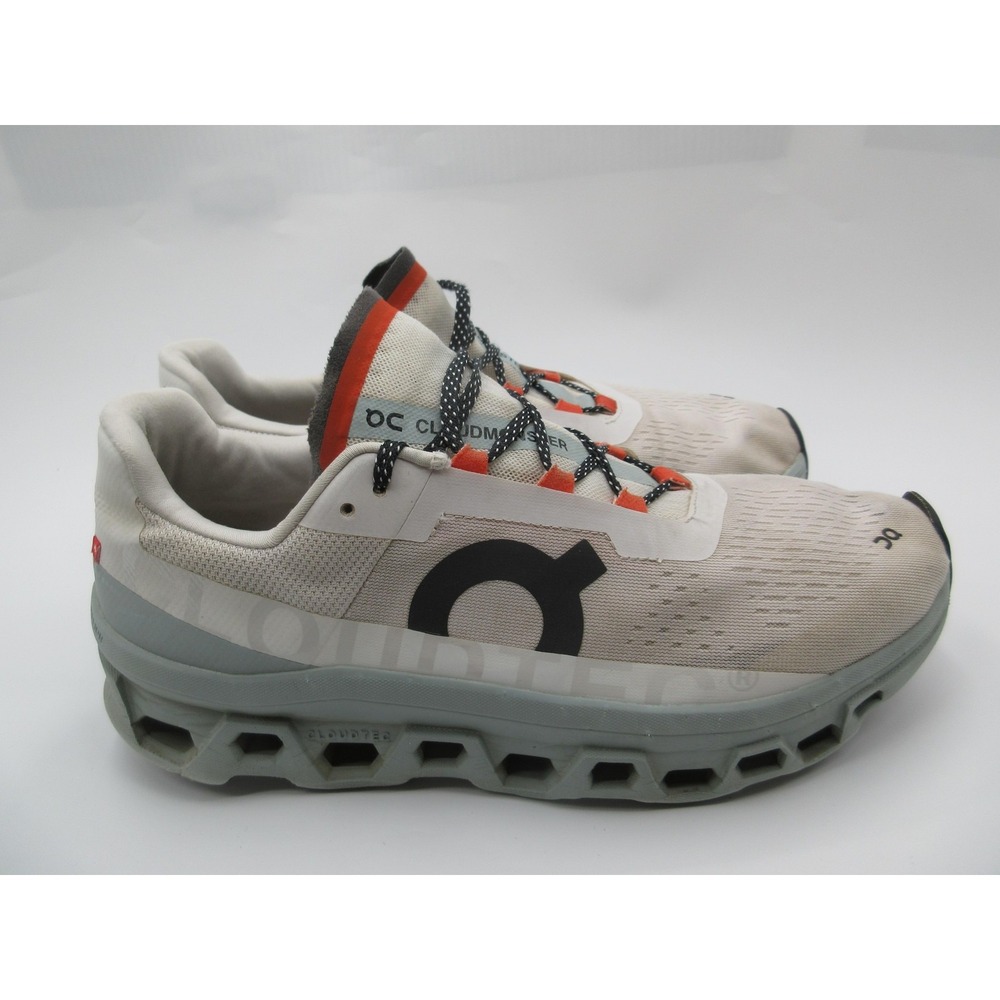 On Running Cloudmonster Shoes Mens Size 11.5 White Road CloudTec Running - Picture 1 of 13
